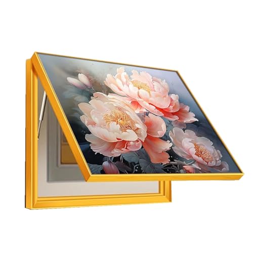 Abdeckung der Schalttafel Horizontal Elektrischer Zählerkasten Dekorativ Esszimmer Verteilerbox Dekoration Box Wohnzimmer(C,70x50cm) von GHHQQZ