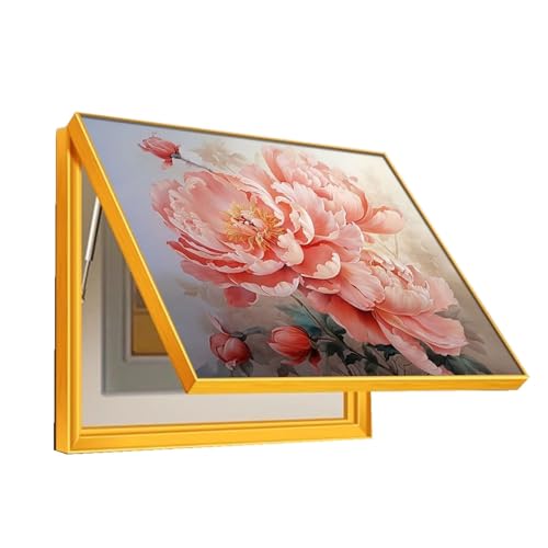 Abdeckung der Schalttafel Horizontal Elektrischer Zählerkasten Dekorativ Esszimmer Verteilerbox Dekoration Box Wohnzimmer(E,70x50cm) von GHHQQZ