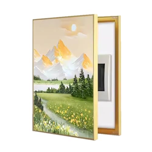 Deckel des Schaltkastens Vertikal Elektrizitätskasten Abdeckung Malerei Stromzähler Box Dekoration Wohnzimmer(D,50x70cm) von GHHQQZ