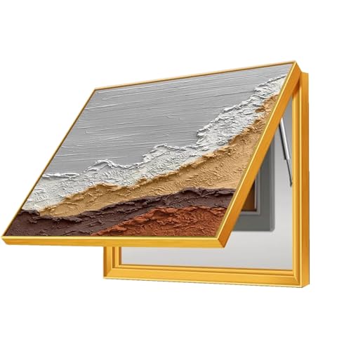 Dekorative Abdeckung Schaltschrank Wandmalerei für Zählerkasten Horizontaler Abschnitt Lackierung Schalttafeln Eingangsbereich(B,70x50cm) von GHHQQZ