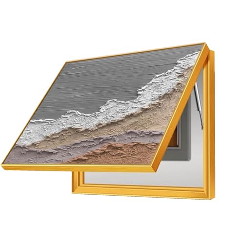 Dekorative Abdeckung Schaltschrank Wandmalerei für Zählerkasten Horizontaler Abschnitt Lackierung Schalttafeln Eingangsbereich(C,60x50cm) von GHHQQZ