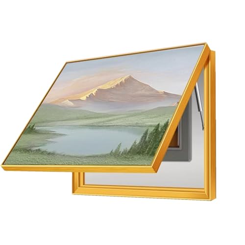 Dekorative Abdeckung Schaltschrank Wandmalerei für Zählerkasten Horizontaler Abschnitt Lackierung Schalttafeln Eingangsbereich(E,70x50cm) von GHHQQZ