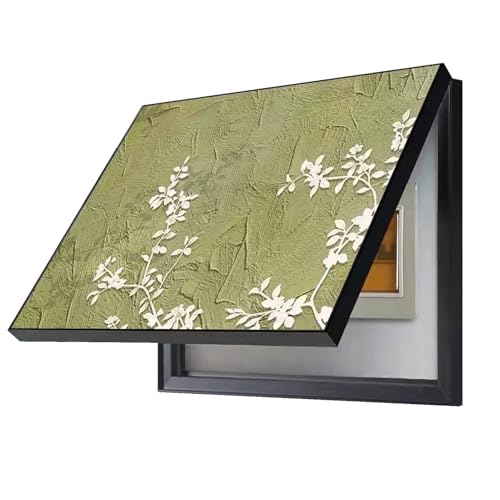 Dekorative Abdeckung für Den Stromunterbrecherkasten Nach Oben Offen Meter Box Wandkunst Stromzähler Box Dekoration Wohnbereich(B,80x60cm) von GHHQQZ