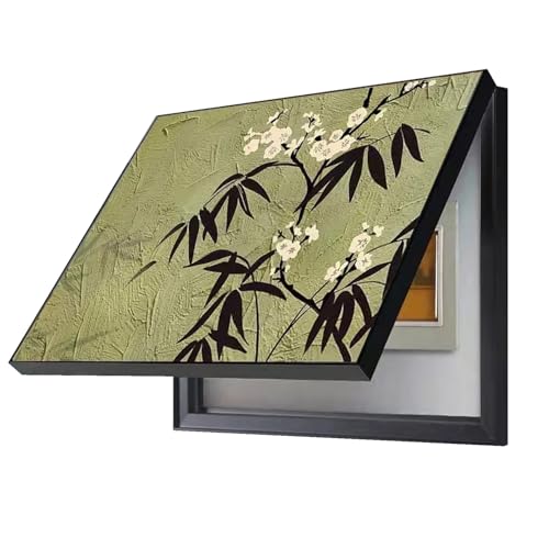 Dekorative Abdeckung für Den Stromunterbrecherkasten Nach Oben Offen Meter Box Wandkunst Stromzähler Box Dekoration Wohnbereich(D,60x50cm) von GHHQQZ