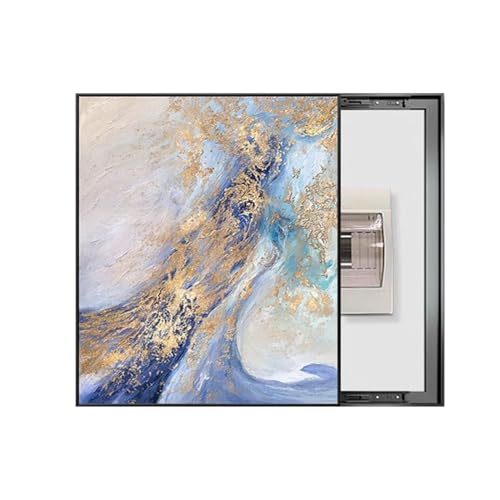 Elektrischer Zählerkasten Dekorativ Verteilerkasten Wandmalerei Links Push Pull Sicherungskastenabdeckung Esszimmer(B,45x60cm) von GHHQQZ