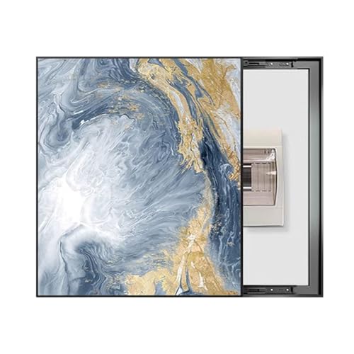Elektrischer Zählerkasten Dekorativ Verteilerkasten Wandmalerei Links Push Pull Sicherungskastenabdeckung Esszimmer(C,60x80cm) von GHHQQZ
