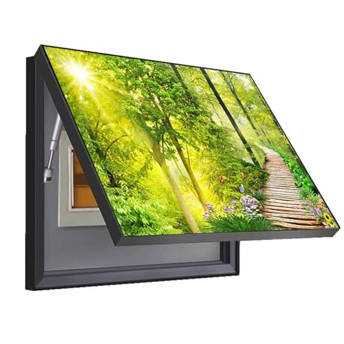 Elektrizitätszählerkasten Dekorative Malerei Hydraulisch Abdeckung für Stromzähler Versteckter Zählerkasten Malerei Küche(A,60x80cm) von GHHQQZ