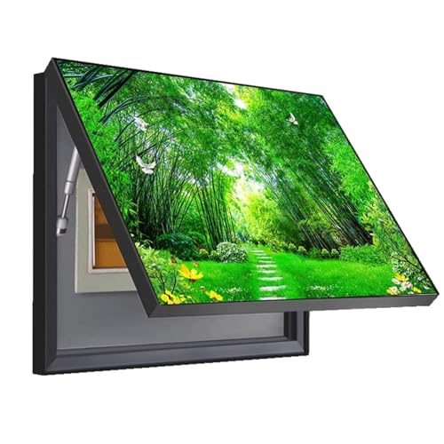 Elektrizitätszählerkasten Dekorative Malerei Hydraulisch Abdeckung für Stromzähler Versteckter Zählerkasten Malerei Küche(F,50x70cm) von GHHQQZ