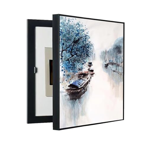 Elektrizitätszählerkasten Dekorative Malerei Leicht Öffnen und Schließen Zählerkasten Abdeckung Meter Box Wandkunst Wohnbereich(A,60x80cm) von GHHQQZ