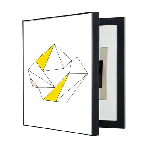 GHHQQZ Decorative Painting Electricity Meter Switch Panel Cover Kein Bohren Erforderlich Stromzähler Box Dekoration Wohnzimmer Hotel(A,50x70cm) von GHHQQZ