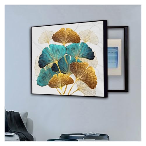 GHHQQZ Elektrizitäts Zählerbox Dekorative Malerei Schwarzer Rahmen Zählerkasten Abdeckung Meter Box Wandkunst Schlafzimmer Küche(D,30x40cm) von GHHQQZ