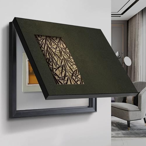 GHHQQZ LINGDSWULING Vertikale Zählerkastenabdeckung Generisch Sicherungskasten Abdeckung Stromverteiler Zählerkastenabdeckung Dekoration Zählerkastenabdeckung(A,60x80cm/24x32in) von GHHQQZ
