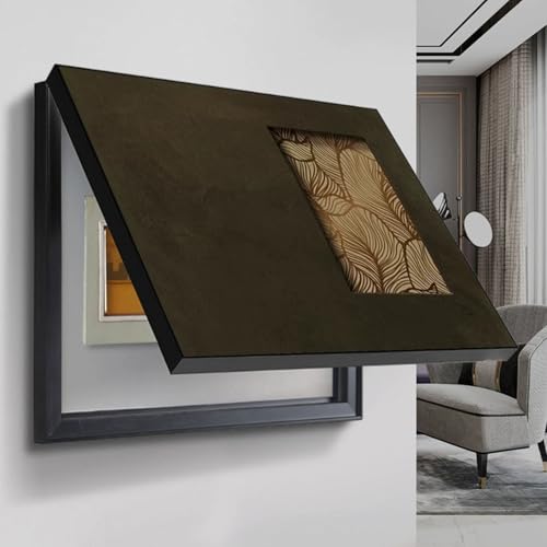 GHHQQZ LINGDSWULING Vertikale Zählerkastenabdeckung Generisch Sicherungskasten Abdeckung Stromverteiler Zählerkastenabdeckung Dekoration Zählerkastenabdeckung(C,50x60cm/16x24in) von GHHQQZ