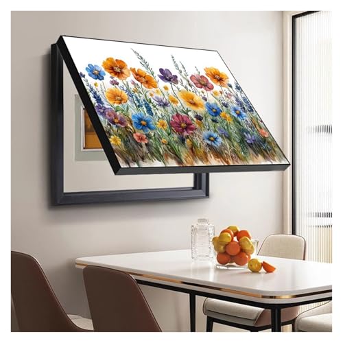 GHHQQZ Stromzähler Box Dekoration Horizontaler Stil Zählerkasten Dekorativ Malerei Electric Meter Box Cover Schlafzimmer Küche(B,55x45cm) von GHHQQZ