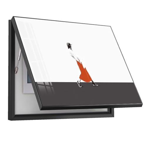 Lackierung Verteilerkasten Dekoration Dekorative Farbe Zählerkasten Einfach Stromzähler Dekorativ Schlafzimme(A,60x50cm) von GHHQQZ