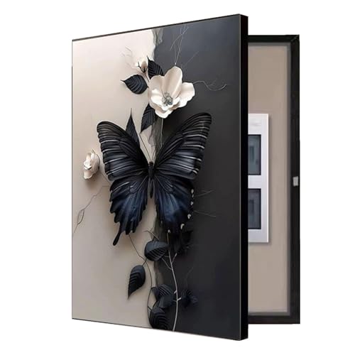 Schutzgehäuse für Leistungsschaltertafeln Öffnen Und Schließen mit Weniger Aufwand Stromzähler Dekorativ Zählerkasten Abdeckung Eingangsbereich(A,30x40cm) von GHHQQZ