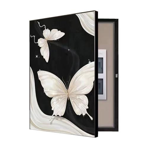 Schutzgehäuse für Leistungsschaltertafeln Öffnen Und Schließen mit Weniger Aufwand Stromzähler Dekorativ Zählerkasten Abdeckung Eingangsbereich(D,60x80cm) von GHHQQZ