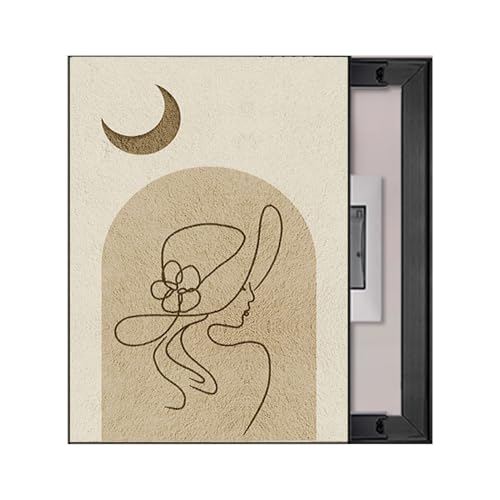 Sicherungskastenabdeckung Malerei Vertikal Verteilerkastenabdeckung Zählerkastenmalerei Schlafzimmer(C,30x40cm) von GHHQQZ