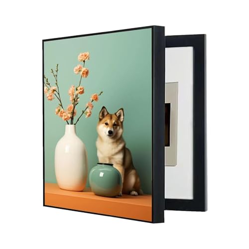 Stromzähler Box Dekoration Flip Top Elektrizitätskasten Abdeckung Malerei Versteckter Verteilerkasten Dekorative Schlafzimmer(B,30x40cm) von GHHQQZ