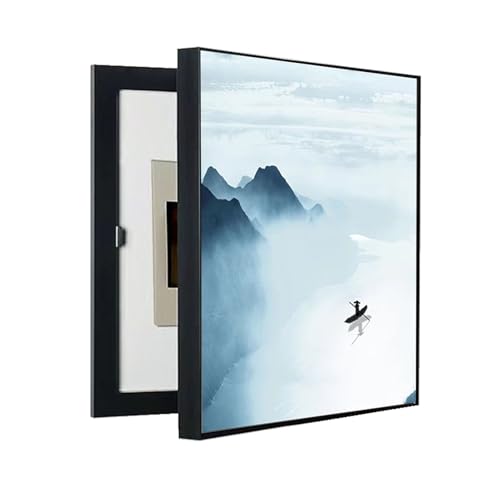 Verkleidung der Zählertafel Maskierung von Verteilerkästen Einfache Installation Malerei für Sicherungsabdeckung Wohnbereich(B,60x80cm) von GHHQQZ