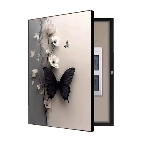 Verteilerkasten Dekoration Linke Klappe Zählerkasten Versteckte Malerei Sicherungskastenabdeckung Lackiert Korridor(D,50x70cm) von GHHQQZ