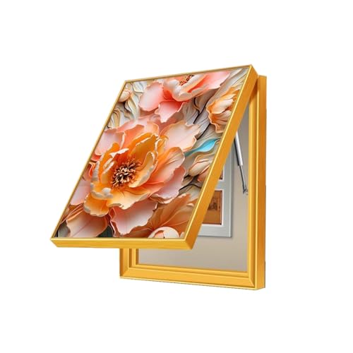 Zählerkasten Dekorativ Malerei Aufklappbarer Deckel Stromzähler Box Dekoration Zählerkasten Dekorfarbe Gewerbliche Räume(B,40x50cm) von GHHQQZ