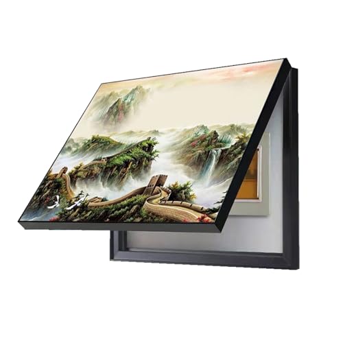 Zählerkasten Dekorativ Malerei Zählerkasten Stromzähler Box Dekoration Öffnen und Schließen Nach Oben Maskierung Verteilerkästen Wohnbereich(E,60x80cm) von GHHQQZ