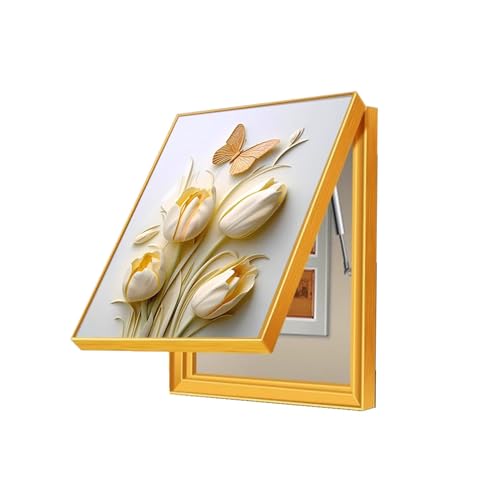 Zählerkasten Dekorative Malerei Vertikal Sicherungskasten Abdeckung Abdeckung des Unterbrecherkastens Schlafzimmer(B,50x60cm) von GHHQQZ