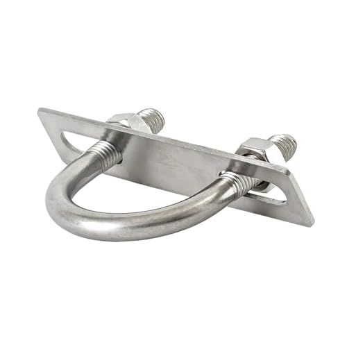 Bügelschelle U-förmige Rohrschelle, Kehlkopf-U-Clip aus Edelstahl 304 mit Prallmutter-Kombination, U-förmiger Schnallenbolzen, Schraube(M8x60x87mm 1set) von GHHZML