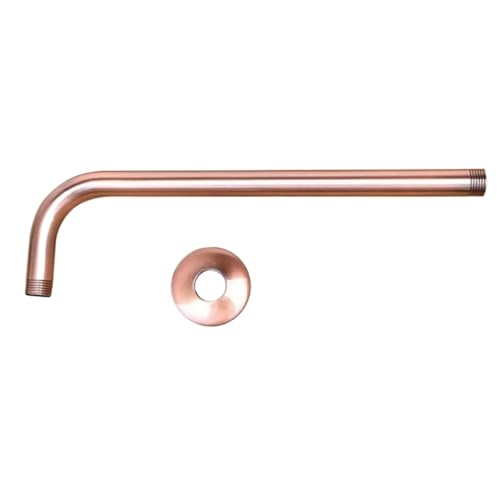 Duschkopf VerläNgerung Duschkopf-Verlängerungsrohr aus antikem Kupfer-Messing – 30,5 cm lange Wandabdeckung – Duscharm-Badezimmerzubehör (Standard 1/2 Zoll) von GHHZML
