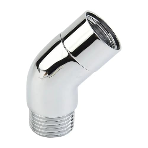 Duschkopf VerläNgerung Duschkopf-Winkeladapter, G1/2-Anschlüsse, Duscharm-Verlängerungswinkel 90°, 135°-Winkel, Handbrause, Oberer Sprühwinkel(-A) von GHHZML