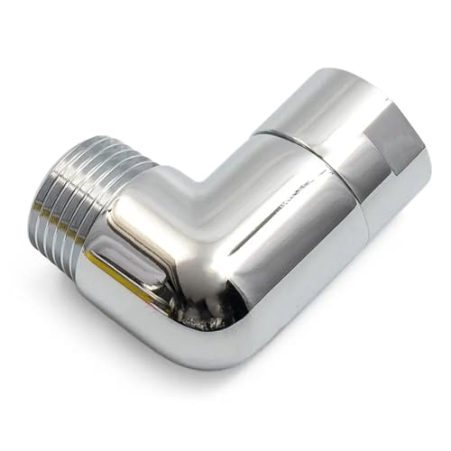 Duschkopf VerläNgerung Duschkopf-Winkeladapter, G1/2-Anschlüsse, Duscharm-Verlängerungswinkel 90°, 135°-Winkel, Handbrause, Oberer Sprühwinkel(-B) von GHHZML