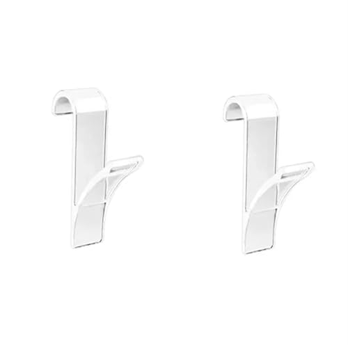 GHHZML Duschablage Küche Badezimmer Aufhänger Clips Lagerung Racks Weiß Klar Aufhänger Erhitzt Handtuch Heizkörper Schiene Kleidung Schal Aufhänger Haken Halter(Transparent 2 pcs) von GHHZML