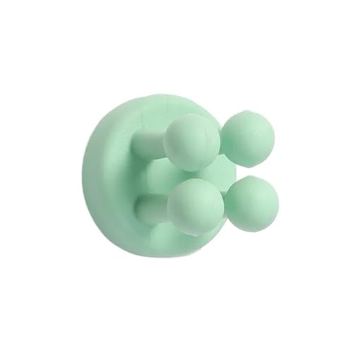 GHHZML Duschablage Silikon Haken for Badezimmer Rasierer Halter Lagerung Haken Wand Rasieren Rasierer Regal Zahnbürste Halter Organisation(Green Rack,1 Piece) von GHHZML