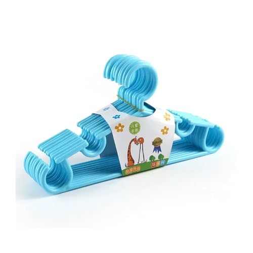 GHHZML Kleiderbügel Tragbare Kleiderbügel for Kleidung Kunststoff Kleidung Organizer Kleiderbügel Garderobe Nass und Trocken Dual Use(Blue) von GHHZML