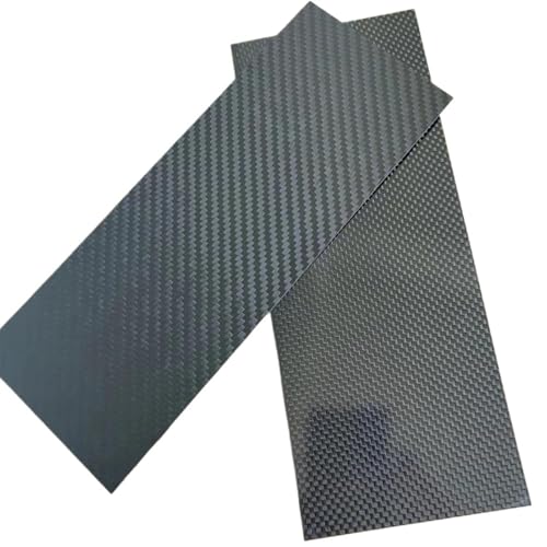 GHHZML Kohlefaserplatten 1 Stück 100 mm x 250 mm 3K-Carbonfaserplatten Carbon-Panel-Board 0,5 mm-5 mm Dicke Carbonfaser-Modellmaterial(4.0mm Plain Glossy) von GHHZML