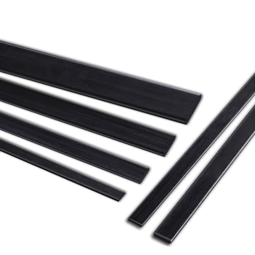 GHHZML Kohlefaserplatten 20 stücke Leichte Carbon Faser Blätter 0,5x3 0,6x5 1x3 1x4 1x5 1x6 Mm for RC Quadcopter Multicopter DIY Zubehör 0,5 m(500x0.6x5mm 20pcs) von GHHZML