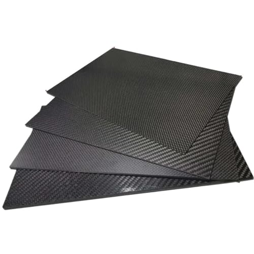 GHHZML Kohlefaserplatten 240 x 490 mm Arbon-Faserplatte, Carbonplatte, Plattenstärke 0,5–5 mm(2.0mm Plain Matte) von GHHZML