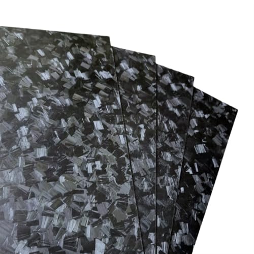 GHHZML Kohlefaserplatten 245 x 395 mm Marmorstruktur, Oberfläche aus Kohlefaserplatte, glänzend geschmiedete Kohlefaserplatte, Kohlefaserplatte(1pcs 3.0x245x395mm) von GHHZML