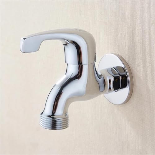 Kugelhahn 1PC Massiv Messing Waschmaschine Wasserhahn Outdoor Garten Wasserhahn 1/2 "Einlass Mit 3/4" Gewinde Outlet Wand Halterung von GHHZML