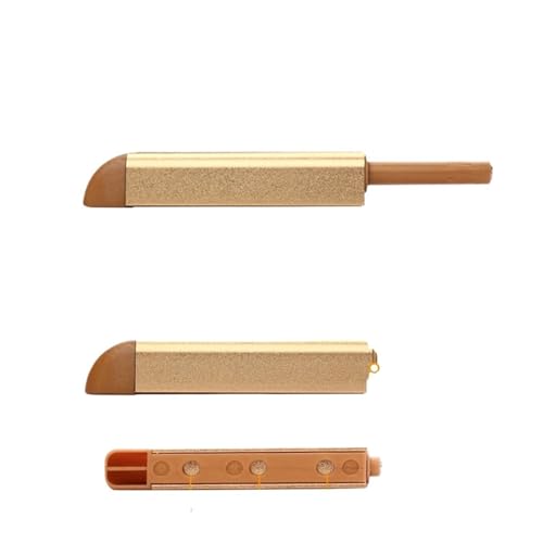 Türschnapper 3 Stücke Unsichtbare Schrankverschlüsse Push-To-Open Touch-Release Türverschluss Scharnier for Schrank Schublade Tür Dämpfer Puffer(Gold) von GHHZML