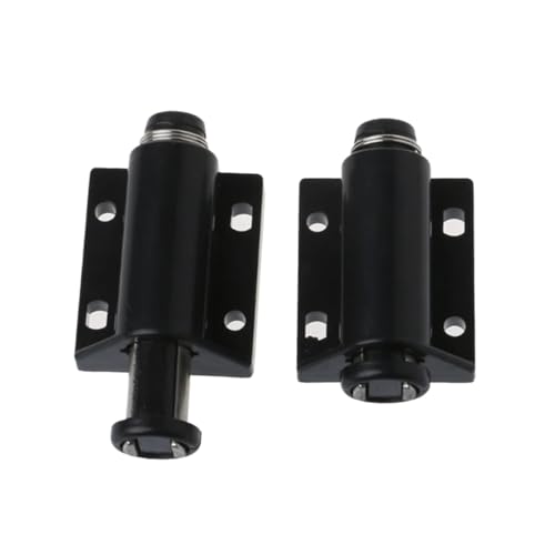 Türschnapper 4 Stück Push-to-Open-Türverschlüsse, magnetischer Push for selbstverriegelndes Gerät, Push-to-Open-Verschluss(Black) von GHHZML