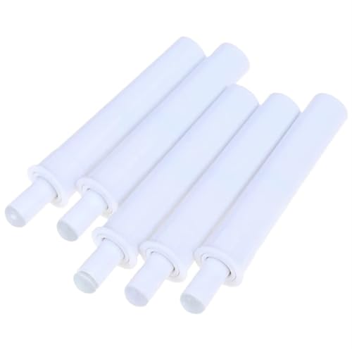 Türschnapper 5 STÜCKE Grau/Weiß Push-To-Open-System Dämpfer Puffer for Schranktür Schrank Fangen Mit Magnet for Küche Möbel hardware(WHITE) von GHHZML