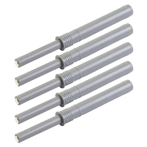 Türschnapper 5 Stücke Küchenschrank Fänge Magnetischer Türstopper Schubladenschließer Weicher Leiser Dämpfer Puffer Push-To-Open-System Möbelbeschläge(Gray-long) von GHHZML