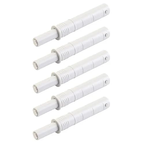 Türschnapper 5 Stücke Küchenschrank Fänge Magnetischer Türstopper Schubladenschließer Weicher Leiser Dämpfer Puffer Push-To-Open-System Möbelbeschläge(White-short) von GHHZML