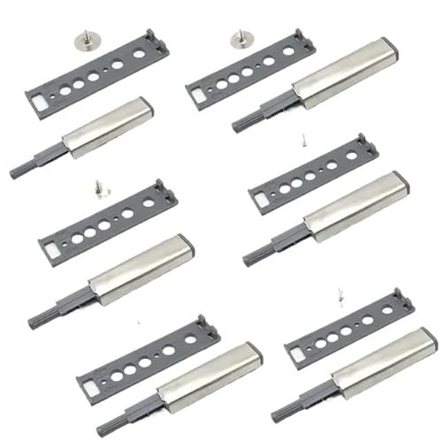 Türschnapper 6 Stück Push-To-Open-Schrankbeschläge, magnetische Push-Verriegelungen for Schränke, Türöffner, Touch-Verriegelung mit Magnet for Wohnmöbel von GHHZML