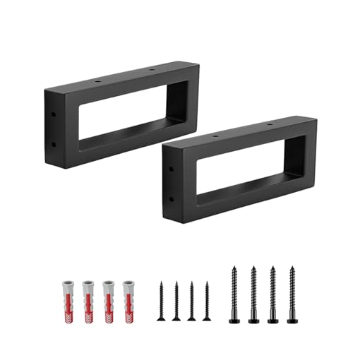 10 cm hohe Waschtischhalterung, Rechteckig Waschtisch-Halterung stabil, Wand-Montag Aufsatz-Waschbecken Halterung für Waschbecken & Wand-Regal (40cm) von GHIBFBT