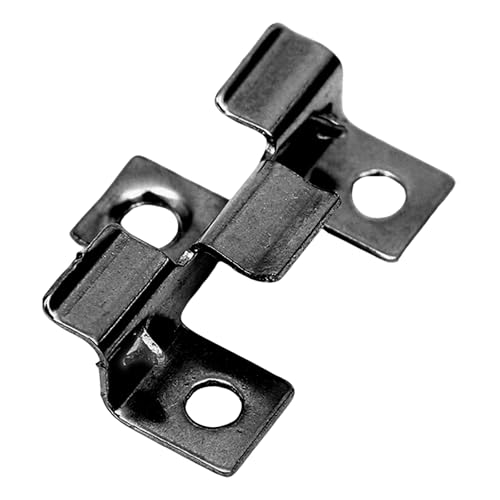 100 Stück Terrassenclips Edelstahl, U-förmig WPC Clips, Befestigungsclip mit Widerhaken für WPC-Terrassendielen im Außenbereich für Bambusholzboden Verschluss, 4 mm Dehnungsfugen (Schwarz, 7mm) von GHIBFBT