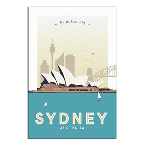 Australien Vintage Reiseposter Gemälde Poster Schlafzimmer Deko von GHJGH