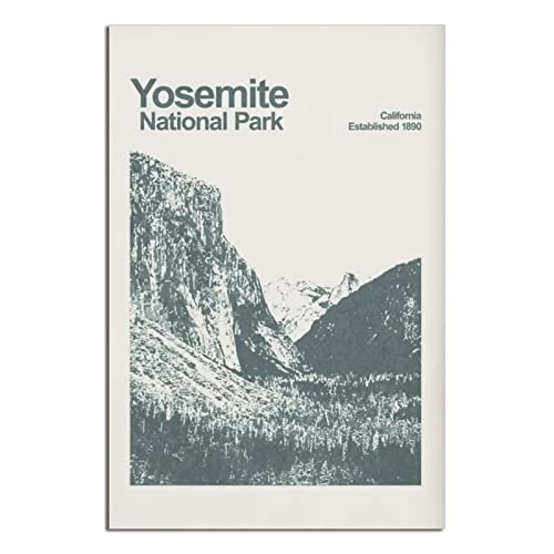 Yosemite National Park Vintage Reiseposter Gemälde Poster Schlafzimmer Deko von GHJGH